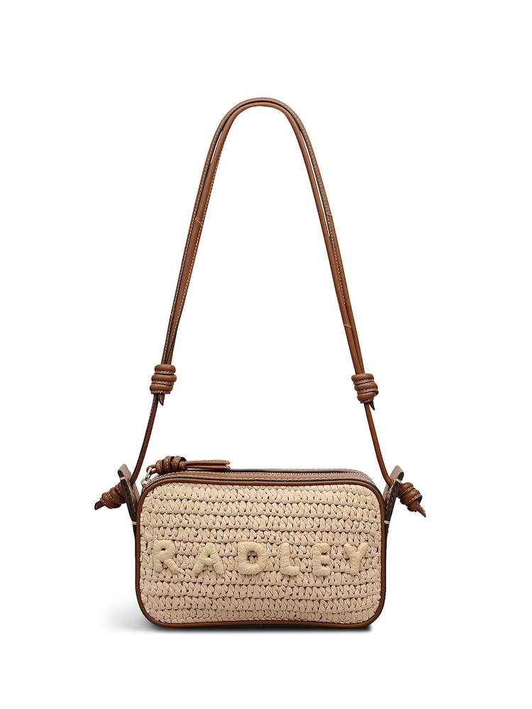 Radley Brown The Camden Raffia Small Shoulder Bag - Image 1 of 6 Radley Brown The Camden Raffia Small Shoulder Bag - Image 1 of 6