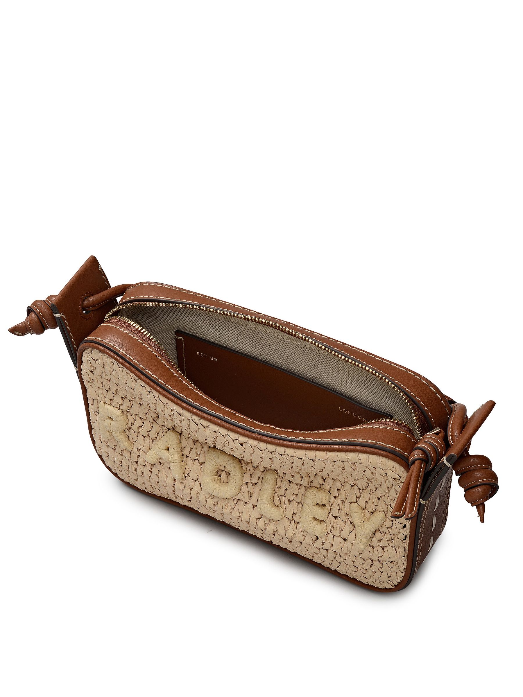 Buy Radley Brown The Camden Raffia Small Shoulder Bag from the
