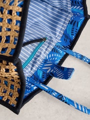 White Stuff Blue Jasmine Weave Tote Bag - Image 4 of 4