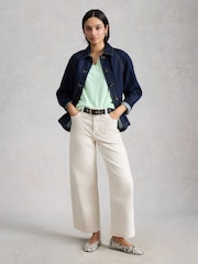 White Stuff Green Nelly Embroidered T-Shirt - Image 4 of 6