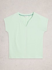 White Stuff Green Nelly Embroidered T-Shirt - Image 5 of 6