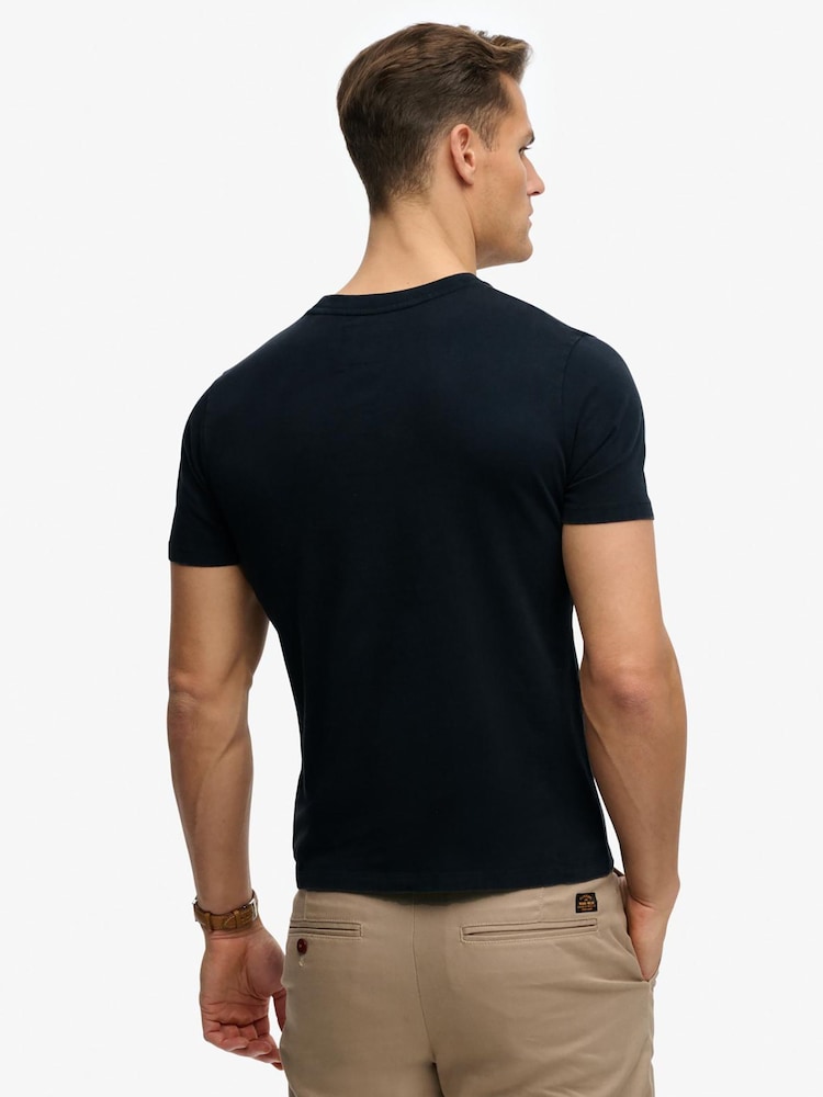 Superdry Blue Blue Industry Worker Relaxed T-Shirt - Image 2 of 6 Superdry Blue Blue Industry Worker Relaxed T-Shirt - Image 2 of 6