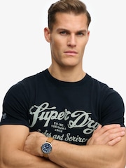 Superdry Blue Blue Industry Worker Relaxed T-Shirt - Image 3 of 6