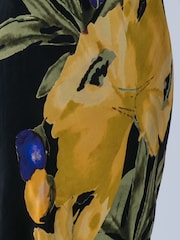 Religion Yellow Pretty Floral Freedom Bandeau Occasion Dress in Silky Fabric - Image 8 of 8