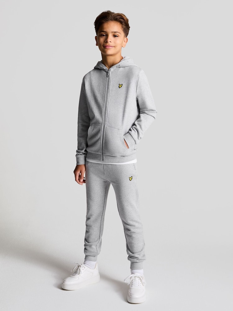 Lyle & Scott Grey Zip Through Hoodie - Image 2 of 5