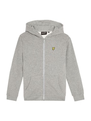Lyle & Scott Grey Zip Through Hoodie - Image 3 of 5