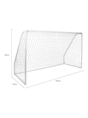 Charles Bentley White 10ft x 6ft Football Goal - Image 6 of 6