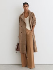 معطف مطر شمواه بصفّين من الأزرار Ester من Reiss - Image 3 of 9