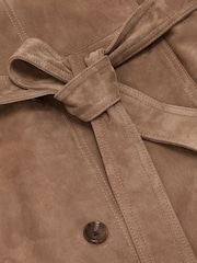 معطف مطر شمواه بصفّين من الأزرار Ester من Reiss - Image 9 of 9