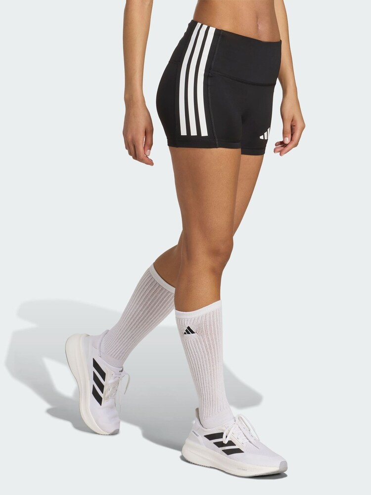 adidas Black 3-Stripes Volleyball Shorts - Image 1 of 5