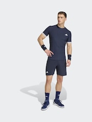 adidas Blue Shorts & Tight Tennis Shorts Set - Image 3 of 6