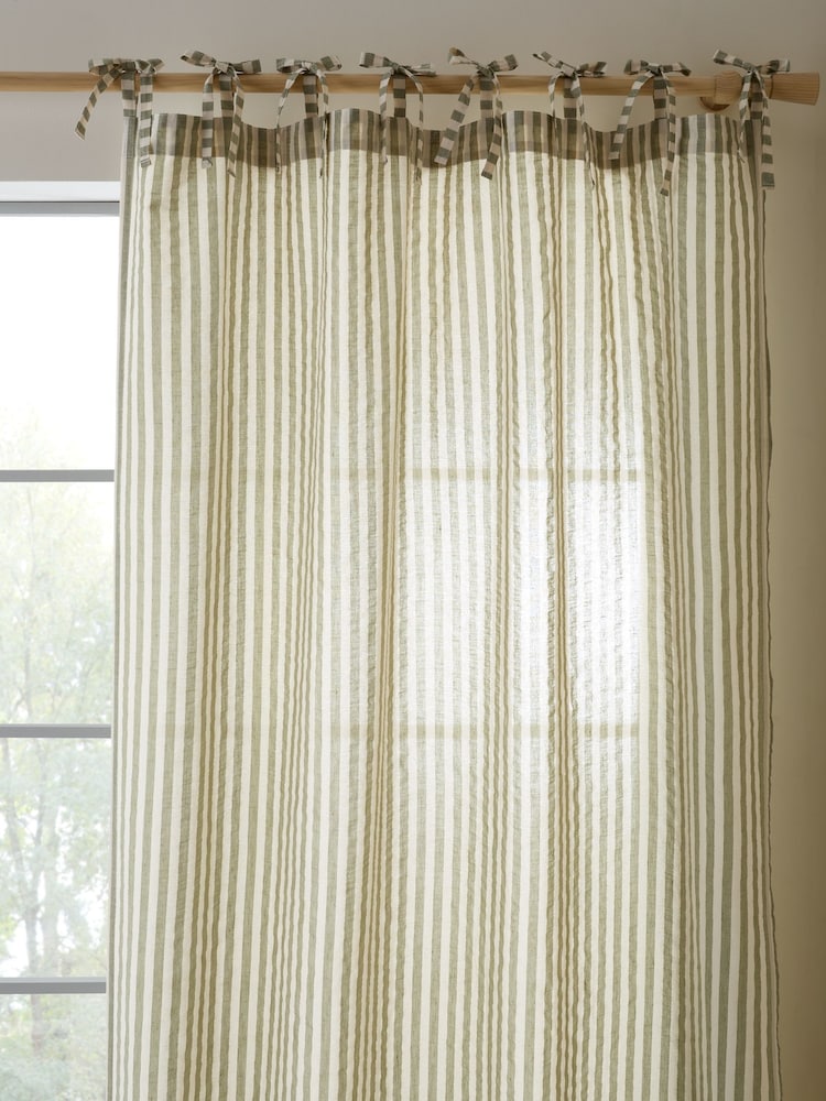 Pineapple Elephant פאנל וילונות וואל בדוגמת פסים בצביעת חוט לפני תפירה, דגם Zanzibar - תמונה 2 מתוך 3 Pineapple Elephant פאנל וילונות וואל בדוגמת פסים בצביעת חוט לפני תפירה, דגם Zanzibar - תמונה 2 מתוך 3