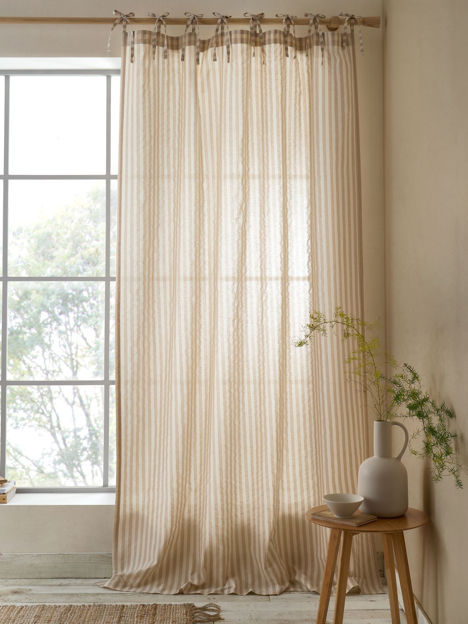 Buy Pineapple Elephant Natural Zanzibar Yarn Dyed Stripe Voile