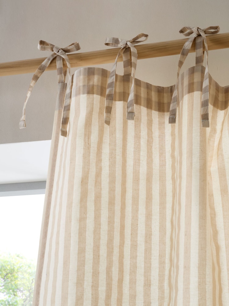 Pineapple Elephant פאנל וילונות וואל בדוגמת פסים בצביעת חוט לפני תפירה, דגם Zanzibar - תמונה 3 מתוך 3 Pineapple Elephant פאנל וילונות וואל בדוגמת פסים בצביעת חוט לפני תפירה, דגם Zanzibar - תמונה 3 מתוך 3