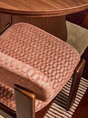 MADE.COM Set of 2 Lanzo Rust Orange Colton Dining Chairs - Image 2 of 5