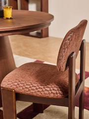 MADE.COM Set of 2 Lanzo Rust Orange Colton Dining Chairs - Image 3 of 5