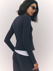 River Island Grey Soft Touch Long Sleeve Cardigan - Image 2 of 4