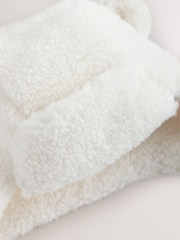 Cream Borg Trapper Baby Hat - Image 3 of 4