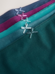 Blågrøn - Cotton Rich Knickers 5 Pakke - Billede 11 af 12