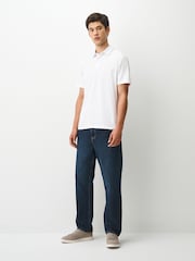 White Plain Regular Fit Motionflex Short Sleeve Polo Shirt - Image 2 of 7