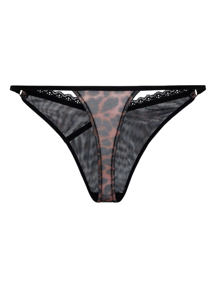 Hunkemöller Brown Ella Highleg Thong - Image 5 of 5