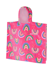 Zoggs Pink Hooded Towel Rainbow Magenta Poncho - Image 6 of 7