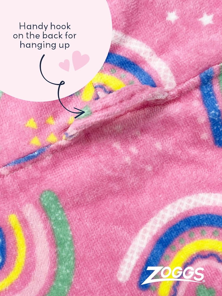 Zoggs Pink Hooded Towel Poncho - Image 6 of 6