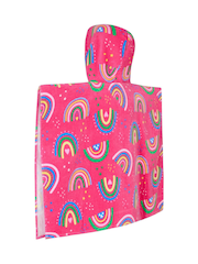 Zoggs Pink Hooded Towel Rainbow Magenta Poncho - Image 7 of 7