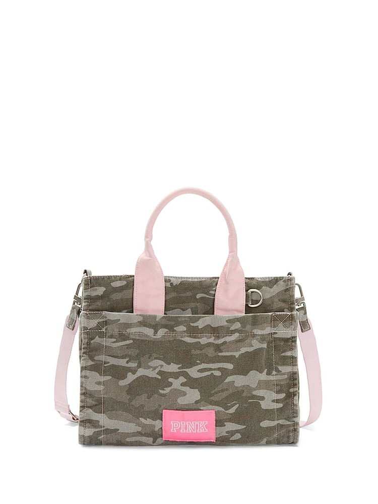 Victoria's Secret Pink Camo Green Tote Bag - Image 1 of 2 Victoria's Secret Pink Camo Green Tote Bag - Image 1 of 2