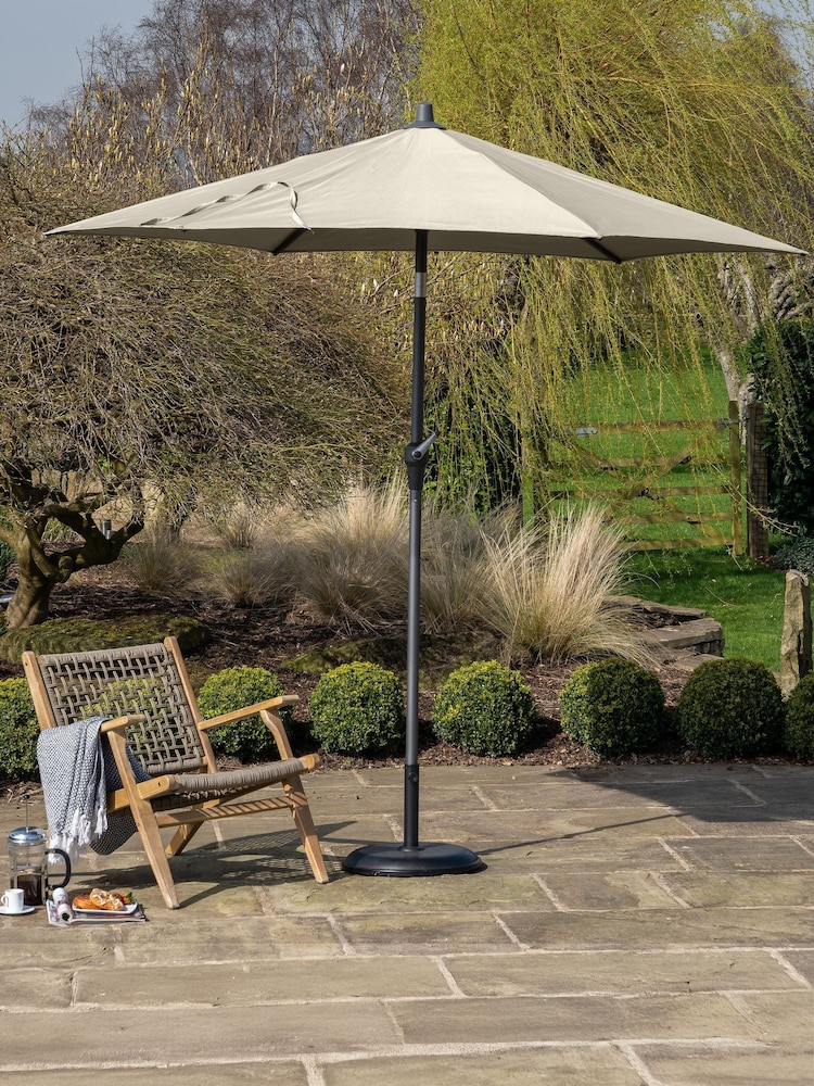 Pacific Champagne Riva Round Garden Parasol - Image 1 of 6