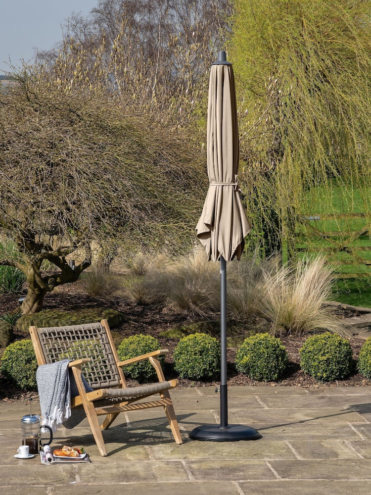 Pacific Champagne Riva Round Garden Parasol - Image 2 of 6