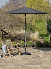 Pacific Anthracite Riva Round Garden Parasol - Image 1 of 6