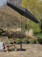 Pacific Anthracite Riva Round Garden Parasol - Image 2 of 6
