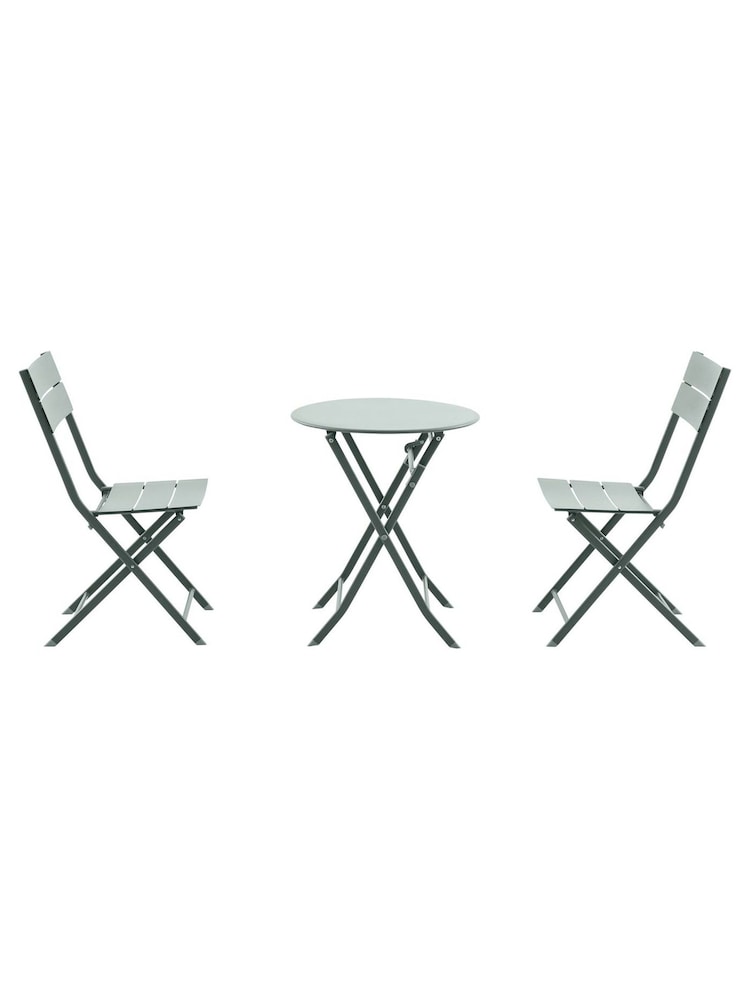 Pacific Moss Green Rennes Outdoor Bistro Set - Image 6 of 6 Pacific Moss Green Rennes Outdoor Bistro Set - Image 6 of 6