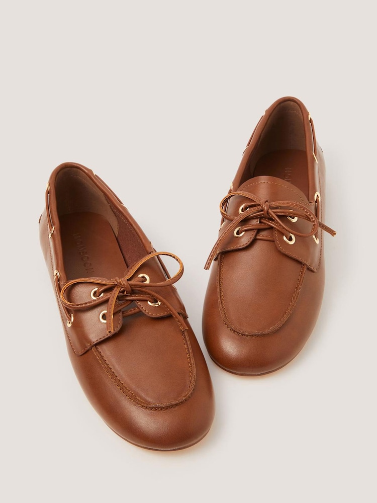 Monsoon Brown Piper Boat Shoes - Image 1 of 3