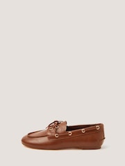 Monsoon Brown Piper Boat Shoes - Image 2 of 3