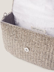 Monsoon Silver Bella Beaded Bow Bag - Image 3 of 3