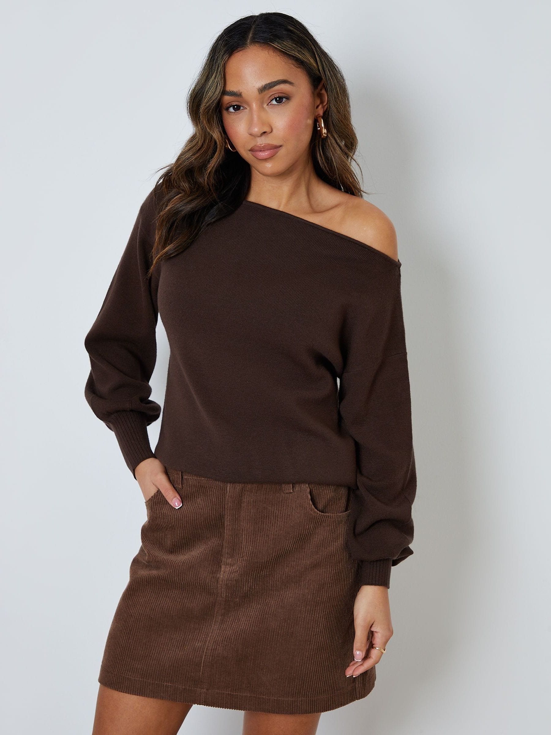 Buy Threadbare Brown Mini Corduroy Skirt from Next South Africa