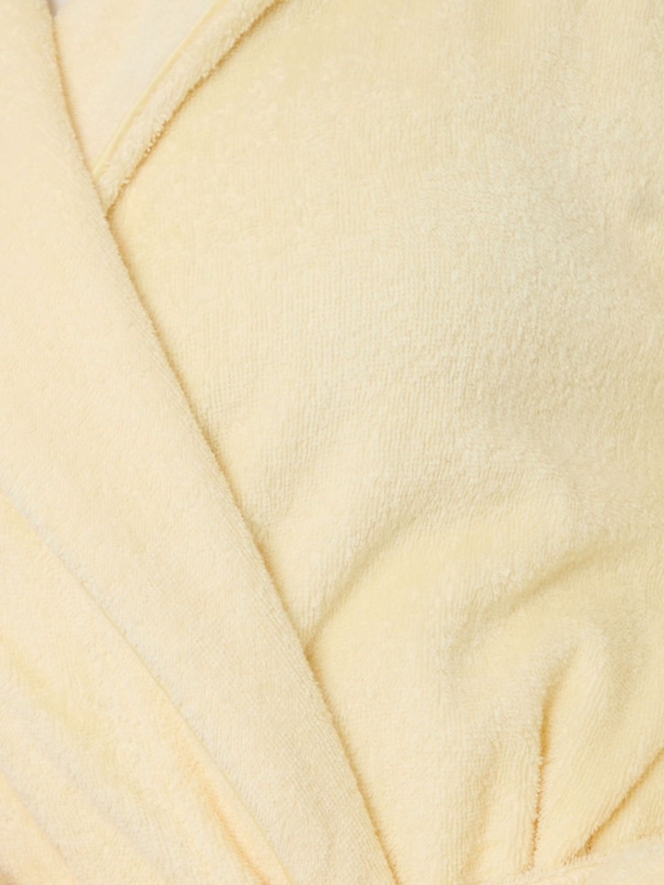 Jaune - Robe de chambre mi-longue Threadbare Towelling - Image 4 de 4