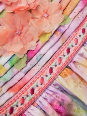 Roz - Monsoon Baby Floral Broderie Puff Sleeve Party Dress - Imaginea 3 din 3