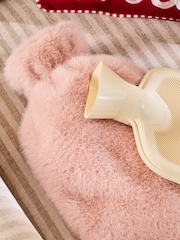 Pink Faux Fur Hot Water Bottle - Image 3 of 4
