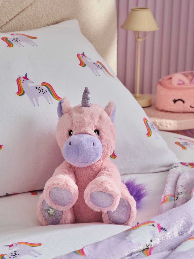 Pink Unicorn Soft Toy Hottie - Image 2 of 3 Pink Unicorn Soft Toy Hottie - Image 2 of 3