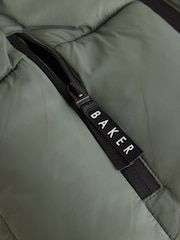 Baker by Ted Baker Green Shower Resistant Padded Coat - Image 10 of 12