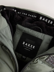 Baker by Ted Baker Green Shower Resistant Padded Coat - Image 12 of 12