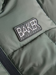 Baker by Ted Baker Green Shower Resistant Padded Coat - Image 9 of 12