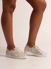 Lunar White Jana Multi Colour Leather Shoes - Image 7 of 8
