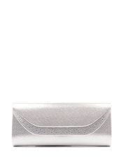Plata - Lunar Nancy Clutch with Detachable Strap - Imagen 2 de 3