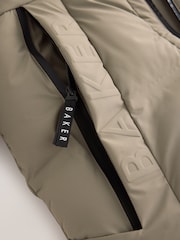 Daş - Baker by Ted Baker Shower Resistant Longline Padded Coat - 17şəkildən 11 şəkil