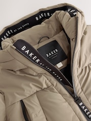 Daş - Baker by Ted Baker Shower Resistant Longline Padded Coat - 17şəkildən 16 şəkil