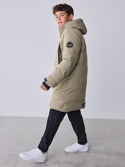 Daş - Baker by Ted Baker Shower Resistant Longline Padded Coat - 17şəkildən 2 şəkil